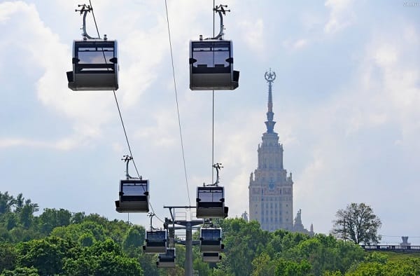Cable car Sparrow Hills-Moscow State University